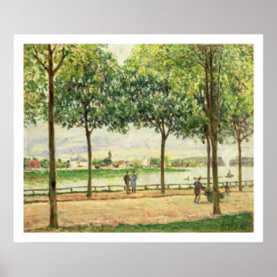Alfred Sisley Straat van de Spaanse kastanjebome Poster