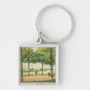 Alfred Sisley   Straat van de Spaanse kastanjebome Sleutelhanger