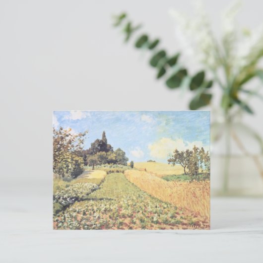 Alfred Sisley | Tarweveld Briefkaart (Staand voorkant)