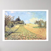 Alfred Sisley | Tarweveld Poster (Voorkant)