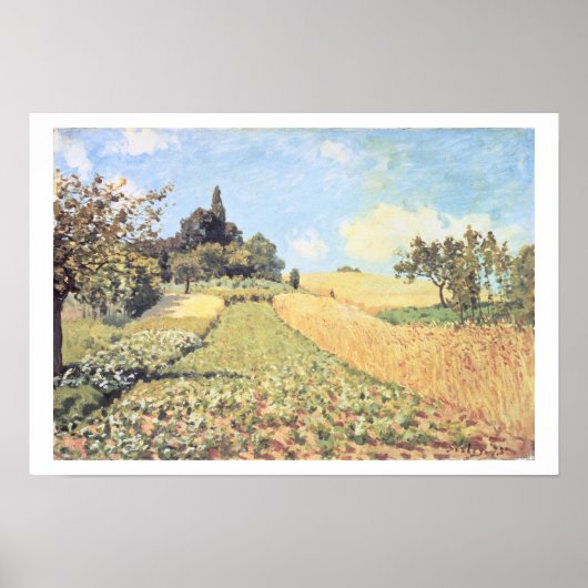 Alfred Sisley | Tarweveld Poster (Voorkant)