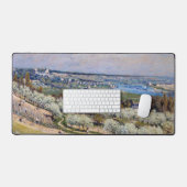 Alfred Sisley - Terrace in Saint-Germain, lente Bureaumat (Keyboard & Muis)