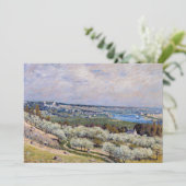 Alfred Sisley - Terrace in Saint-Germain, lente Kaart (Staand voorkant)