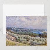 Alfred Sisley - Terrace in Saint-Germain, lente Kaart (Voorkant / Achterkant)