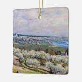 Alfred Sisley - Terrace in Saint-Germain, lente Keramisch Ornament (Links)