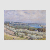 Alfred Sisley - Terrace in Saint-Germain, lente Tissuepapier (Voorkant)