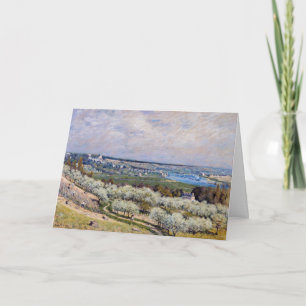 Alfred Sisley - Terras aan de Saint-Germain, Lente Kaart
