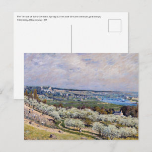 Alfred Sisley - Terras bij Saint-Germain, Lente Briefkaart
