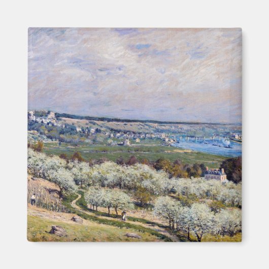 Alfred Sisley - Terras bij Saint-Germain, Lente Magneet (Voorkant)
