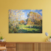 Alfred Sisley - The Garden of Hoschede, Montgeron Canvas Afdruk (Insitu (Woonkamer))