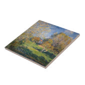 Alfred Sisley - The Garden of Hoschede, Montgeron Tegeltje (Zijkant)