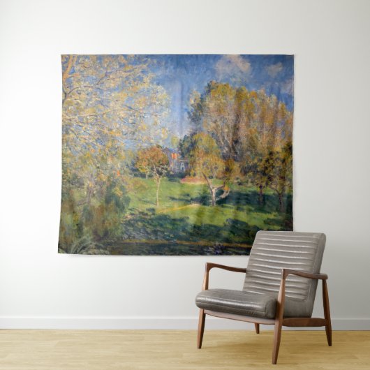 Alfred Sisley - The Garden of Hoschede, Montgeron Wandkleed (In Situ (horizontaal))