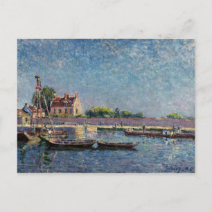 Alfred Sisley The Lock of Saint-Mammès Briefkaart