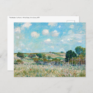 Alfred Sisley - The Meadow Briefkaart