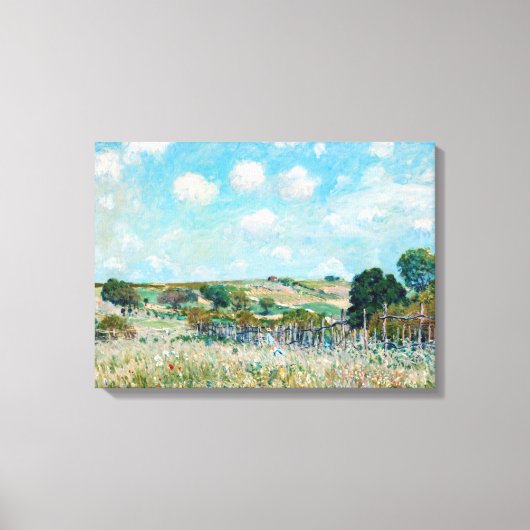 Alfred Sisley - The Meadow Canvas Afdruk (Voorkant)