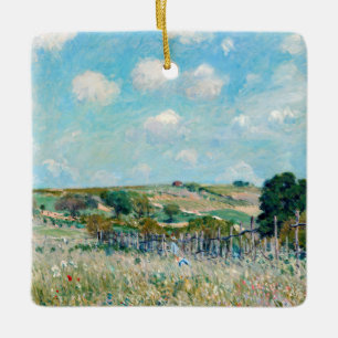 Alfred Sisley - The Meadow Keramisch Ornament