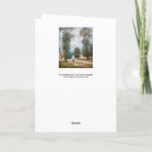 Alfred Sisley - The Versailles Road Kaart (Achterkant)