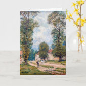 Alfred Sisley - The Versailles Road Kaart (Gele Bloem)