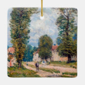 Alfred Sisley - The Versailles Road Keramisch Ornament (Achterkant)
