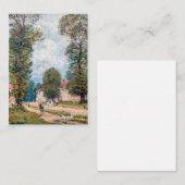 Alfred Sisley - The Versailles Road Notitiekaartje (Voorkant / Achterkant)