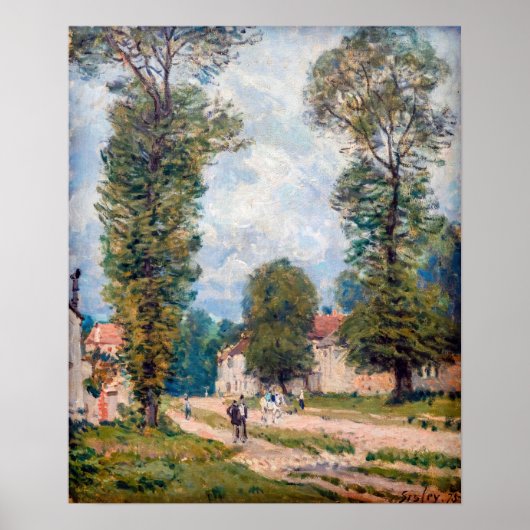 Alfred Sisley - The Versailles Road Poster (Voorkant)