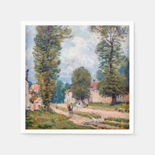 Alfred Sisley - The Versailles Road Servet (Voorkant)