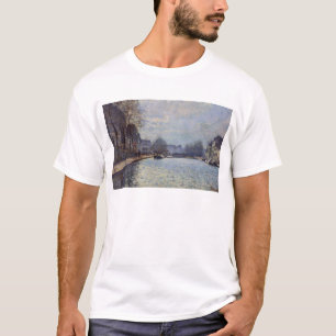 Alfred Sisley Uitzicht van het Canal St-Martin i T-shirt