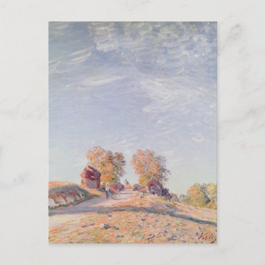 Alfred Sisley | Uphill Road in Sunshine Briefkaart (Voorkant)
