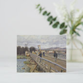 Alfred Sisley | Voetbrug in Argenteuil Briefkaart (Staand voorkant)