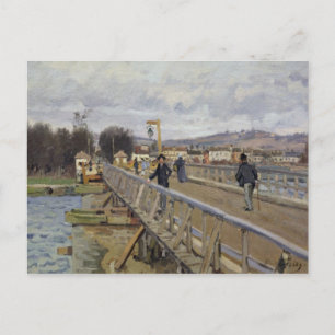 Alfred Sisley Voetbrug in Argenteuil Briefkaart
