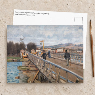 Alfred Sisley - Voetgangersbrug bij Argenteuil Briefkaart