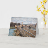 Alfred Sisley - Voetgangersbrug bij Argenteuil Kaart (Gele Bloem)