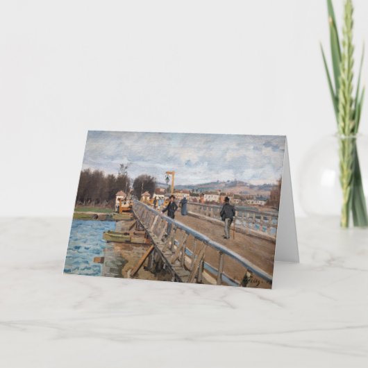 Alfred Sisley - Voetgangersbrug bij Argenteuil Kaart (Voorkant)