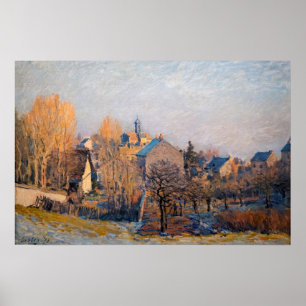 Alfred Sisley - Vorstige ochtend in Louveciennes Poster
