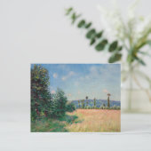 Alfred Sisley - Weiden in Sahurs in de ochtendzon Briefkaart (Staand voorkant)