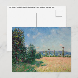Alfred Sisley - Weiden in Sahurs in de ochtendzon Briefkaart