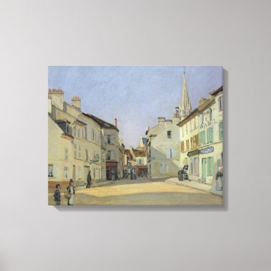 Alfred Sisley | Wetstraat in Argenteuil Canvas Afdruk (Voorkant)
