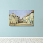 Alfred Sisley | Wetstraat in Argenteuil Canvas Afdruk (Insitu (Houten vloer))