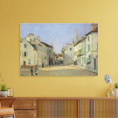 Alfred Sisley | Wetstraat in Argenteuil Canvas Afdruk (Insitu (Woonkamer))