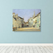 Alfred Sisley | Wetstraat in Argenteuil Canvas Afdruk (Insitu (Houten vloer))