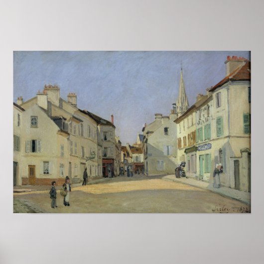 Alfred Sisley | Wetstraat in Argenteuil Poster (Voorkant)