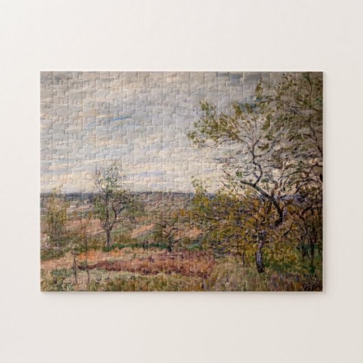 Alfred Sisley - Winderige dag bij Veneux Legpuzzel (Horizontaal)