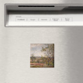 Alfred Sisley - Winderige dag bij Veneux Magneet (Insitu (Vaatwasser))
