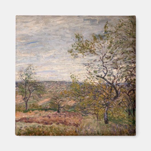 Alfred Sisley - Winderige dag bij Veneux Magneet (Voorkant)