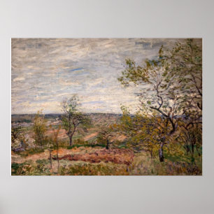 Alfred Sisley - Winderige dag bij Veneux Poster