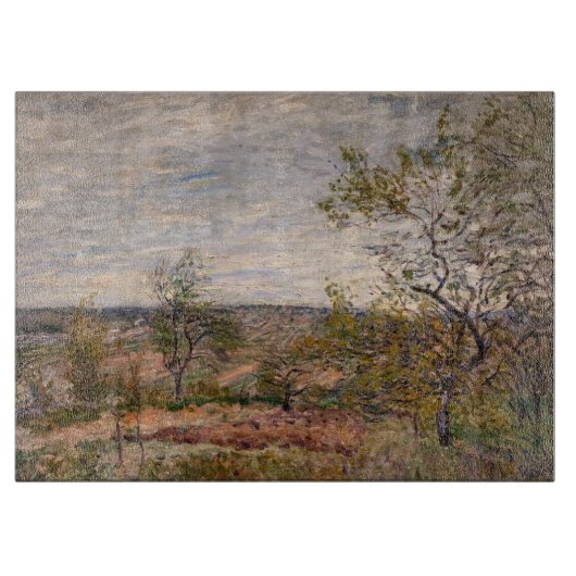 Alfred Sisley - Winderige dag bij Veneux Snijplank (Voorkant)