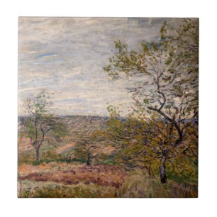 Alfred Sisley - Windy Day in Veneux Tegeltje