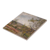 Alfred Sisley - Windy Day in Veneux Tegeltje (Zijkant)