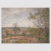 Alfred Sisley - Windy Day in Veneux Tissuepapier (Voorkant)