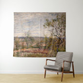 Alfred Sisley - Windy Day in Veneux Wandkleed (In Situ (horizontaal))